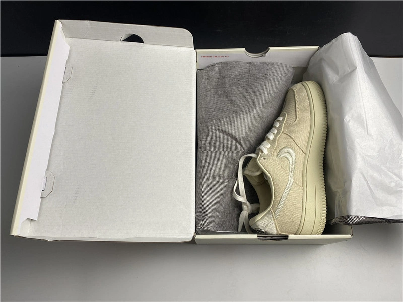 Stussy x Nike Air Force 1 Low “Fossil Stone”  CZ9084-200