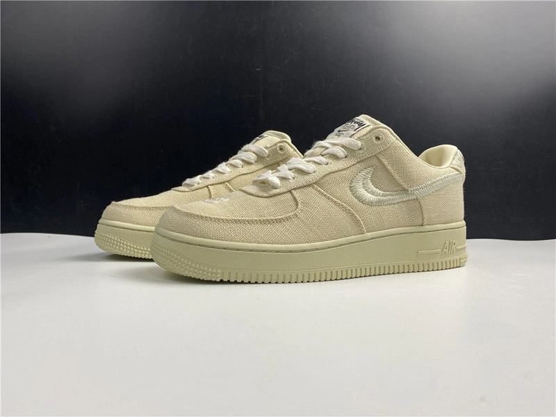 Stussy x Nike Air Force 1 Low “Fossil Stone”  CZ9084-200