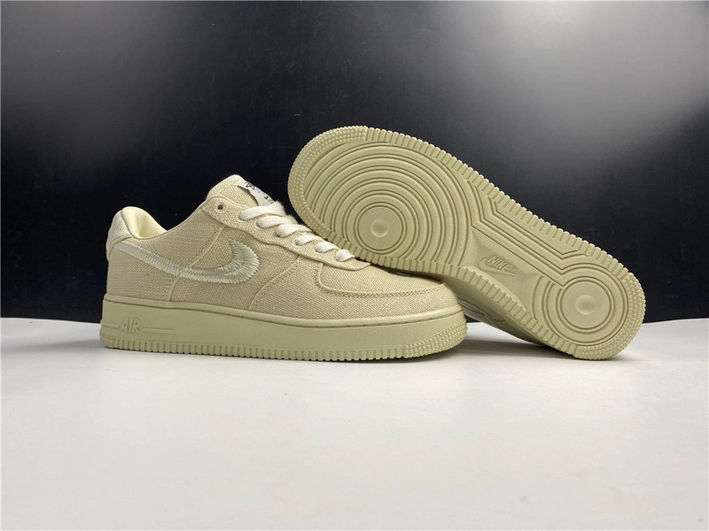 Stussy x Nike Air Force 1 Low “Fossil Stone”  CZ9084-200
