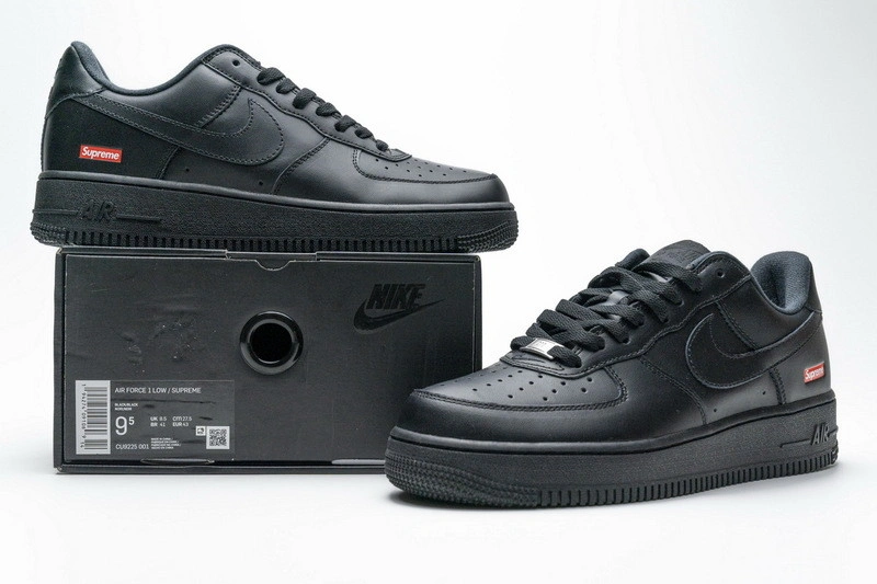 Supreme X Air Force 1 Low 'Box Logo Black' CU9225 001