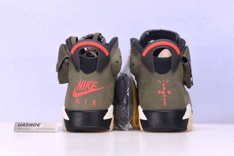 Travis Scott Air Jordan 6 Medium Olive Cactus Jack CN1084-200