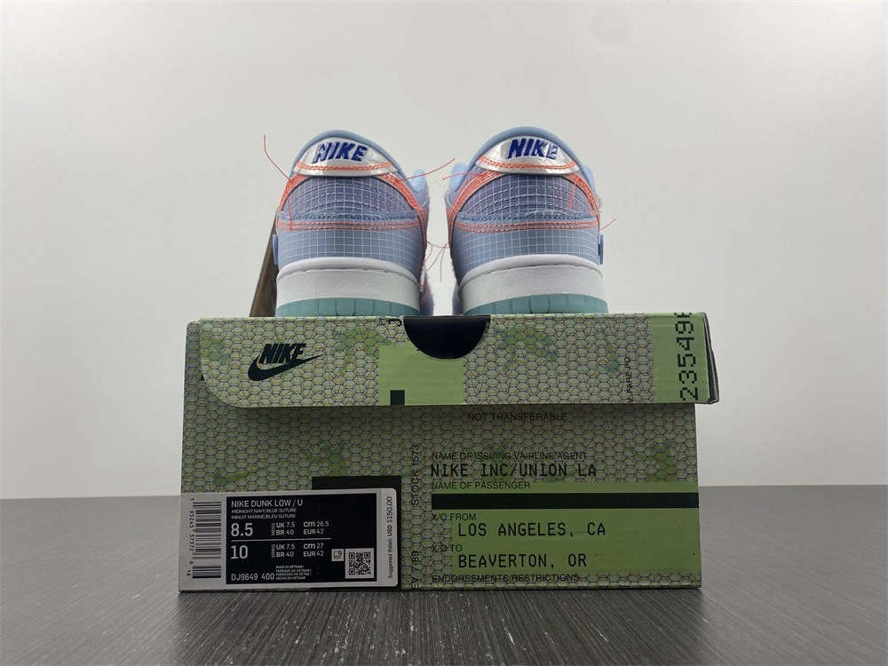Union x Nike Dunk Low Blue DJ9649-400
