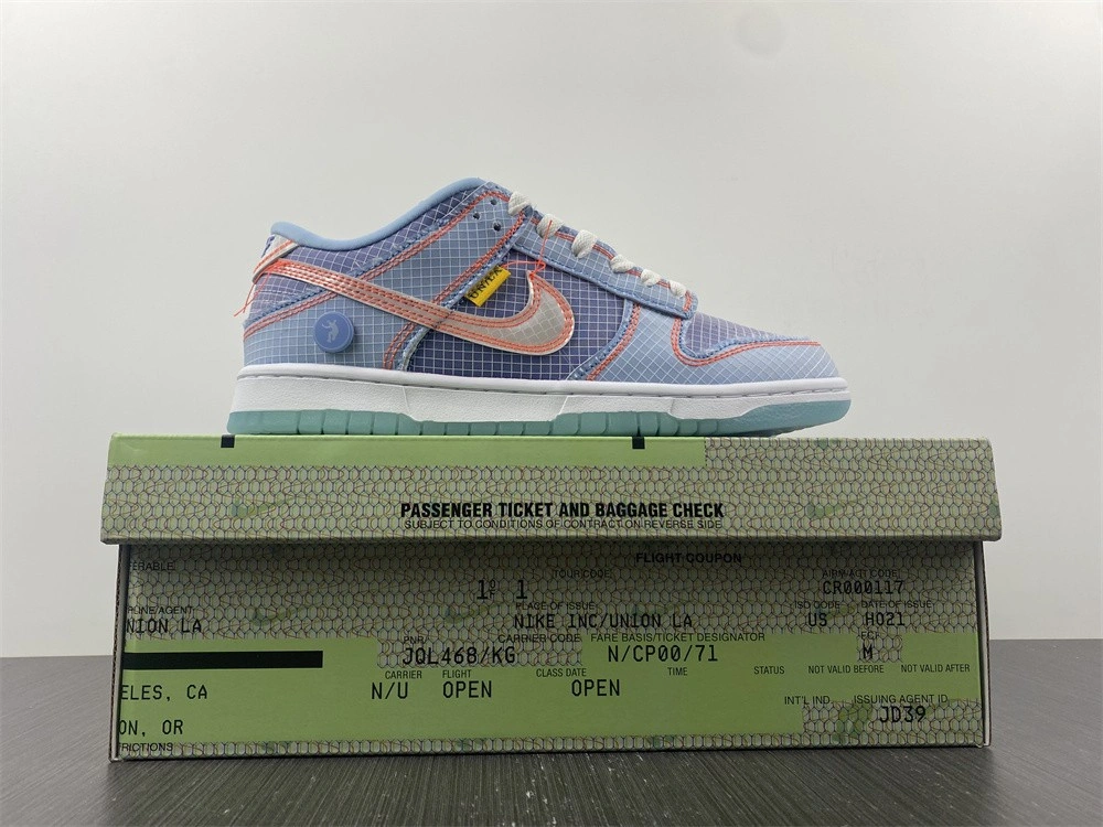 Union x Nike Dunk Low Blue DJ9649-400