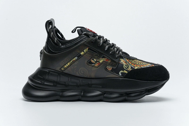 Versace Chain Reaction TRIPLE BLACK Sneakers