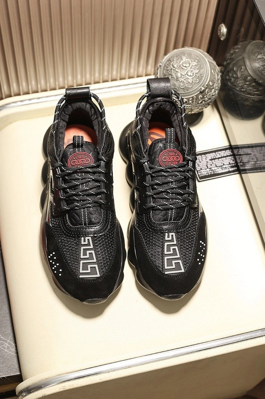 Versace Chain Reaction TRIPLE BLACK Sneakers