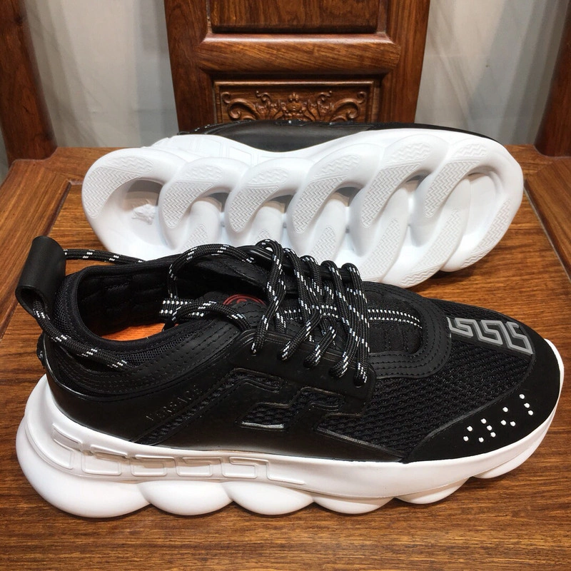 Versace Chain Reaction TRIPLE BLACK&WHITE  Sneakers
