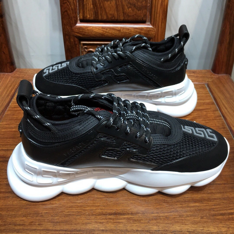 Versace Chain Reaction TRIPLE BLACK&WHITE  Sneakers