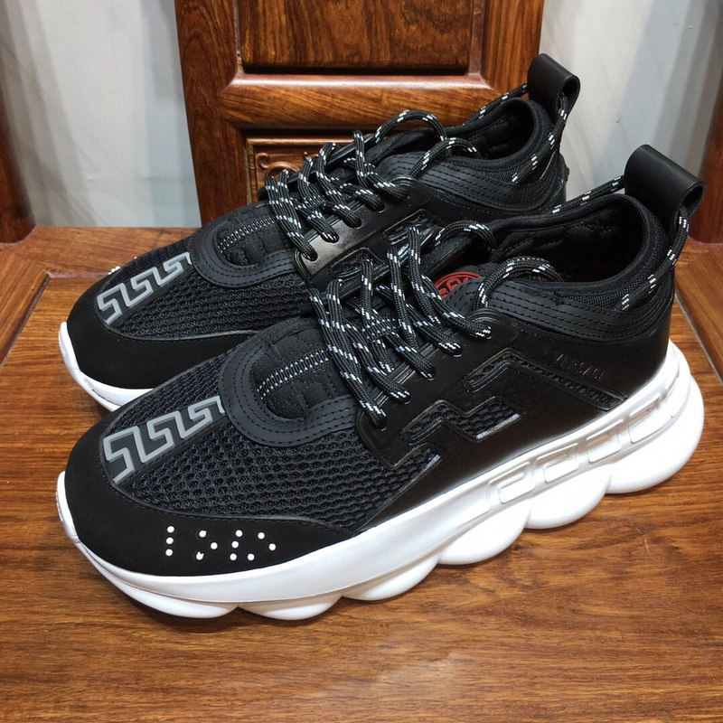 Versace Chain Reaction TRIPLE BLACK&WHITE  Sneakers
