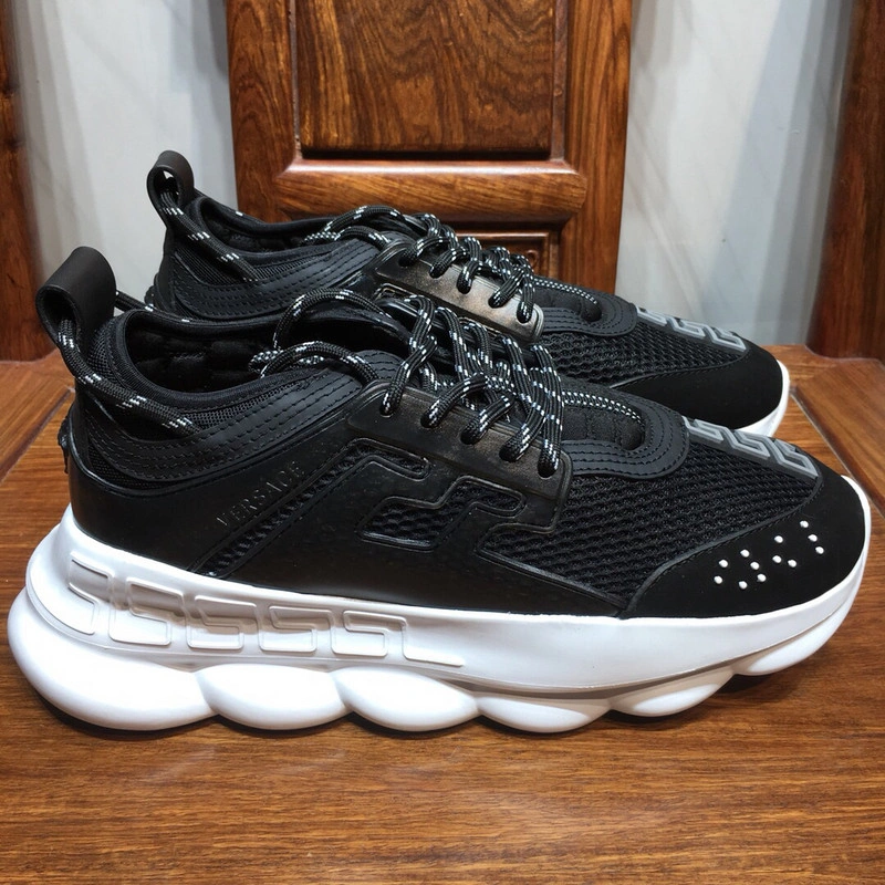 Versace Chain Reaction TRIPLE BLACK&WHITE  Sneakers
