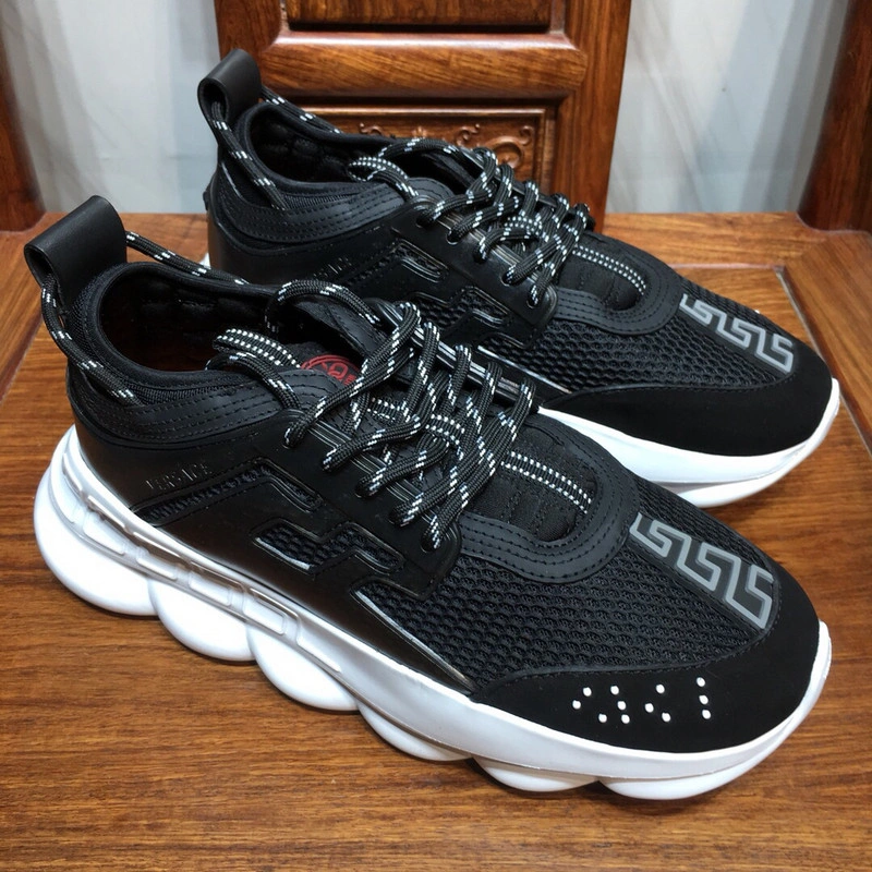 Versace Chain Reaction TRIPLE BLACK&WHITE  Sneakers