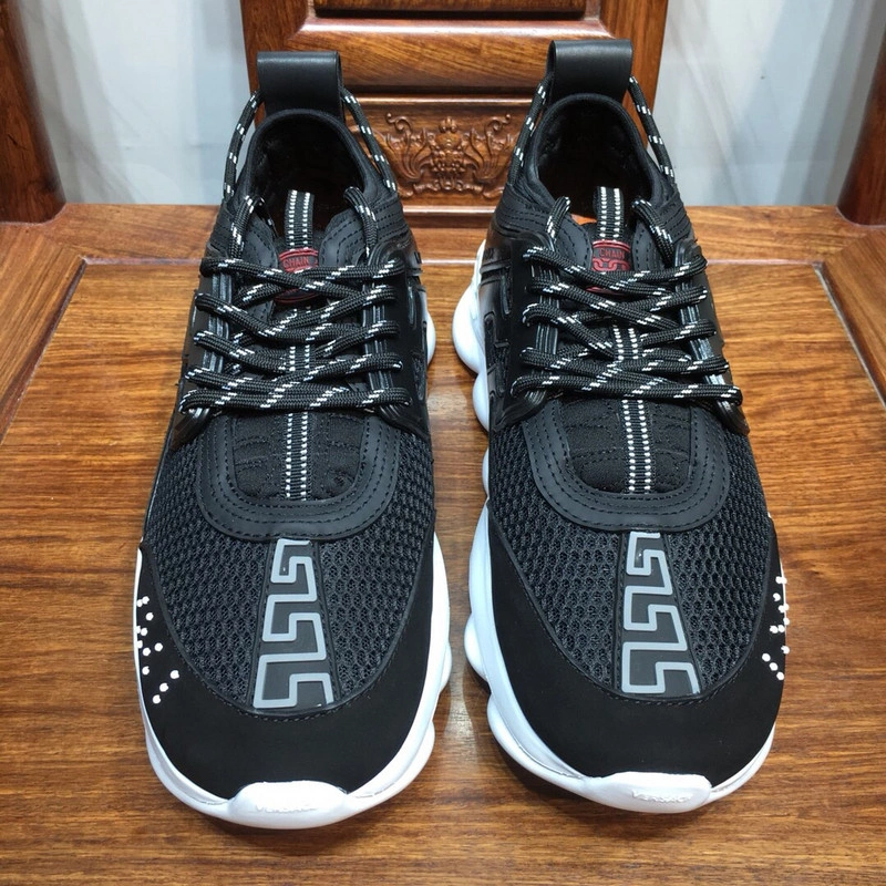 Versace Chain Reaction TRIPLE BLACK&WHITE  Sneakers