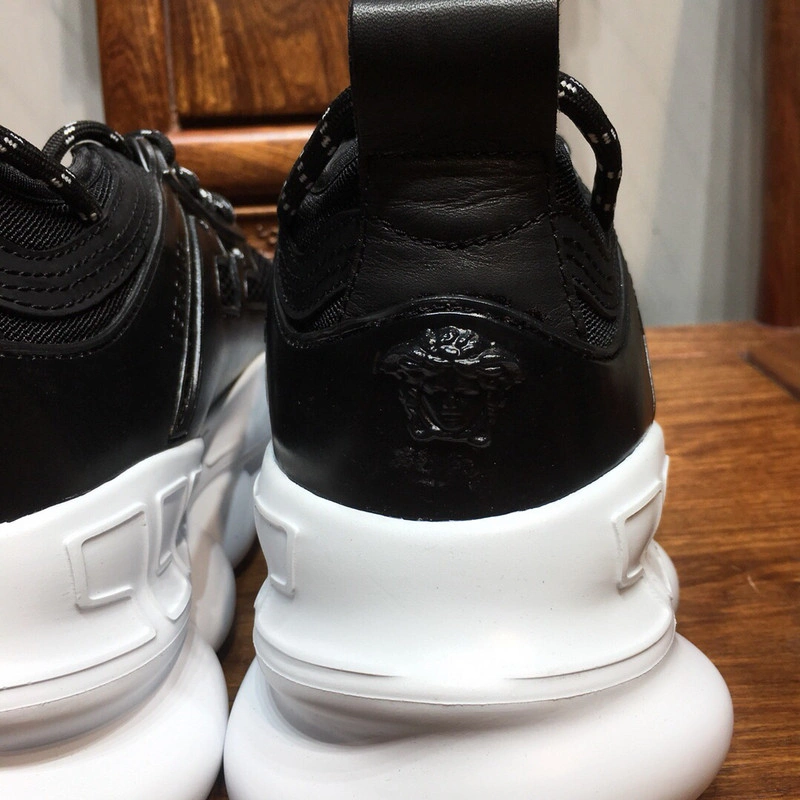 Versace Chain Reaction TRIPLE BLACK&WHITE  Sneakers