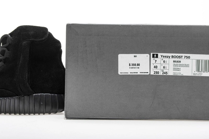 adidas  Boost 750 Triple Black  BB1839