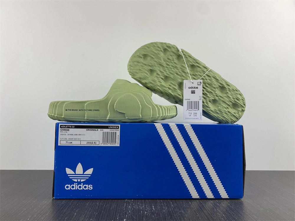 adidas Adilette 22 Slides Magic Lime - GX6946