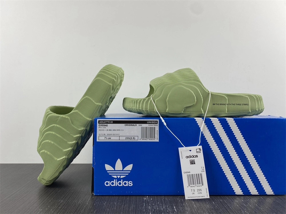 adidas Adilette 22 Slides Magic Lime - GX6946
