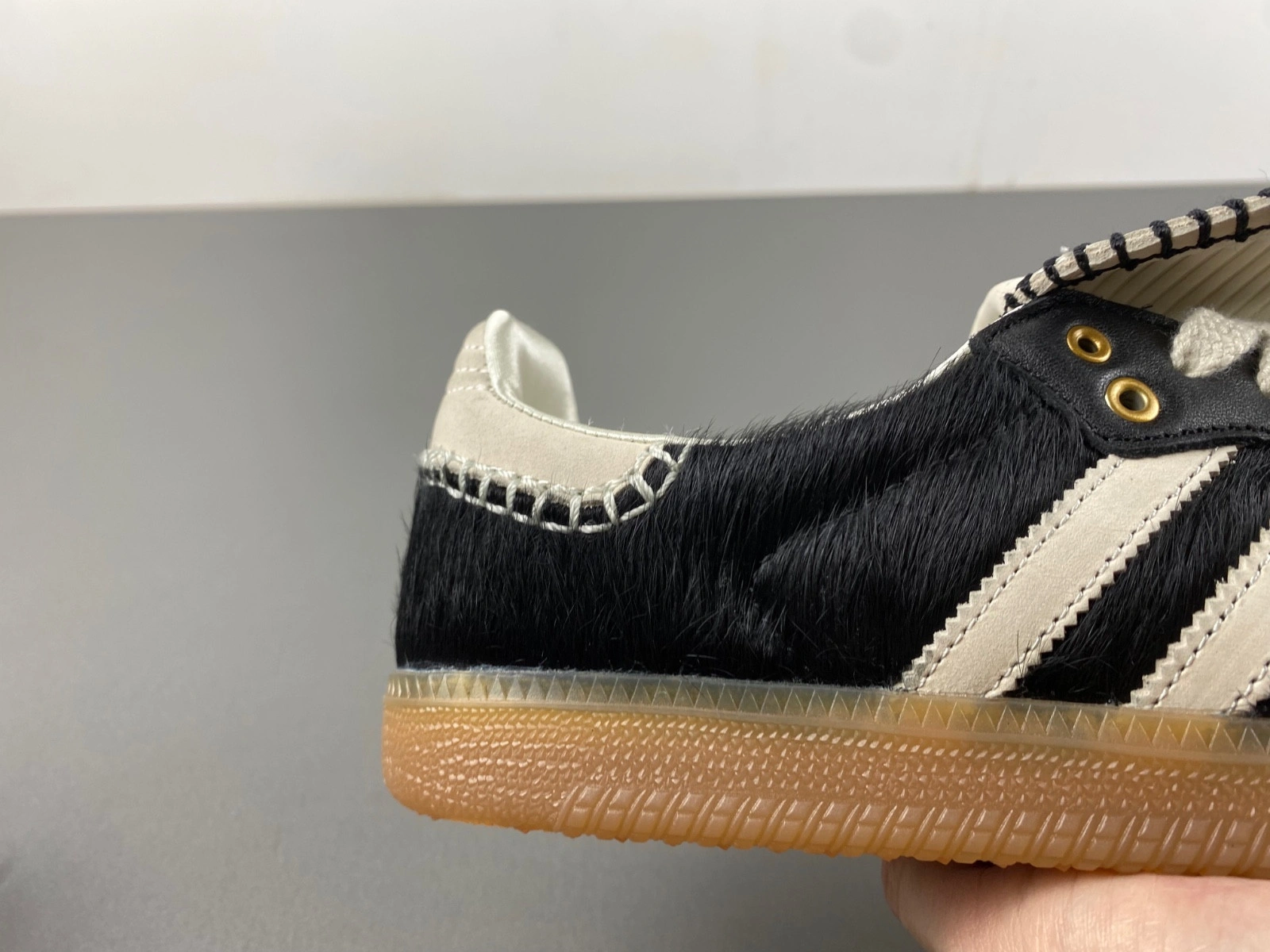 adidas Samba Pony Tonal Wales Bonner Core Black Men's IE0580
