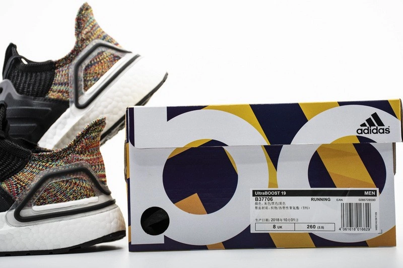 adidas Ultra Boost 2019 Black Multi Color  B37706