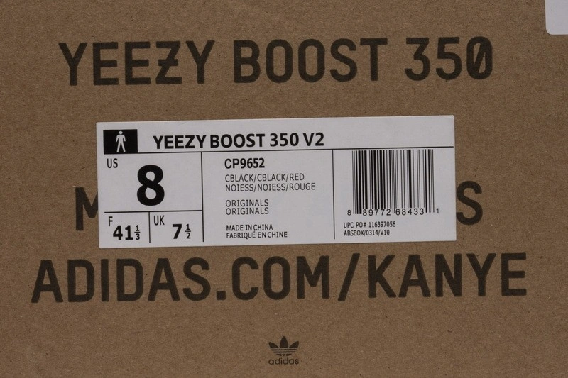 adidas Yeezy Boost 350 V2 Black Red CP9652