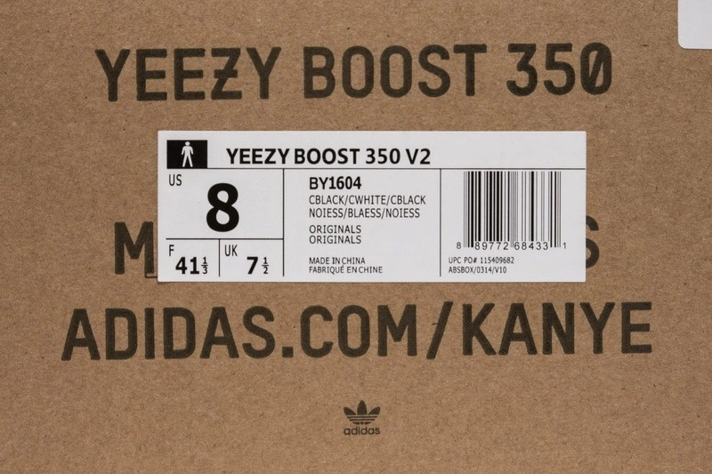 adidas Yeezy Boost 350 V2 Core Black White BY1604