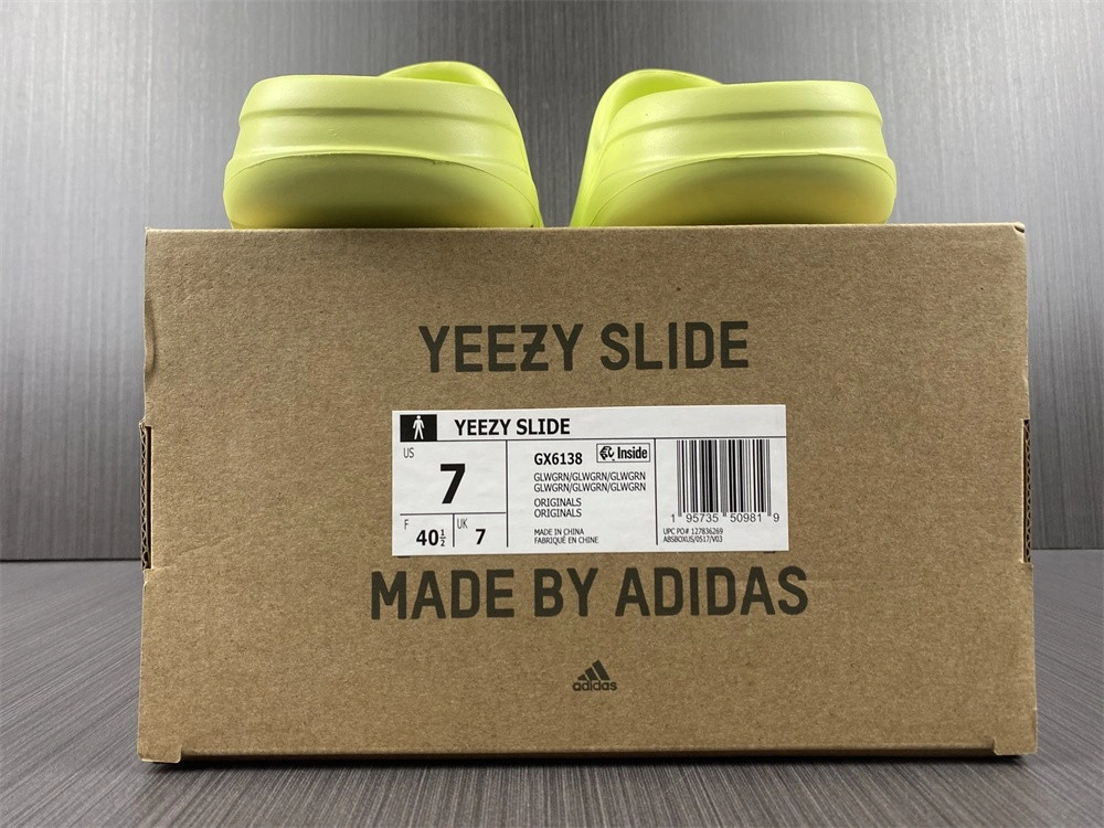 adidas Yeezy Slide Enflame Fluorescent green  - GX6138