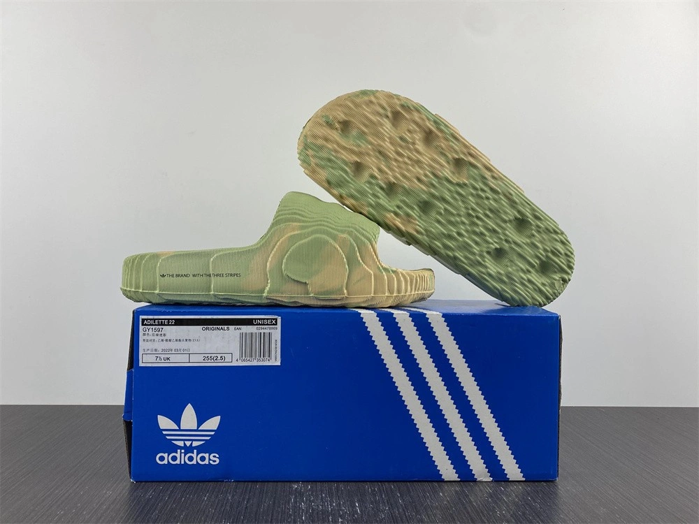 adidas adilette 22 “Magic Lime”  GY1597