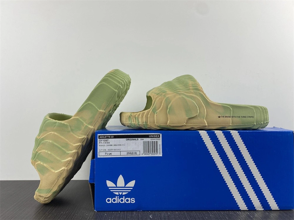 adidas adilette 22 “Magic Lime”  GY1597