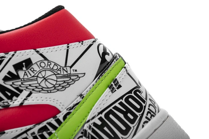 air Jordan 1 Mid All-Over Logos 554724-119