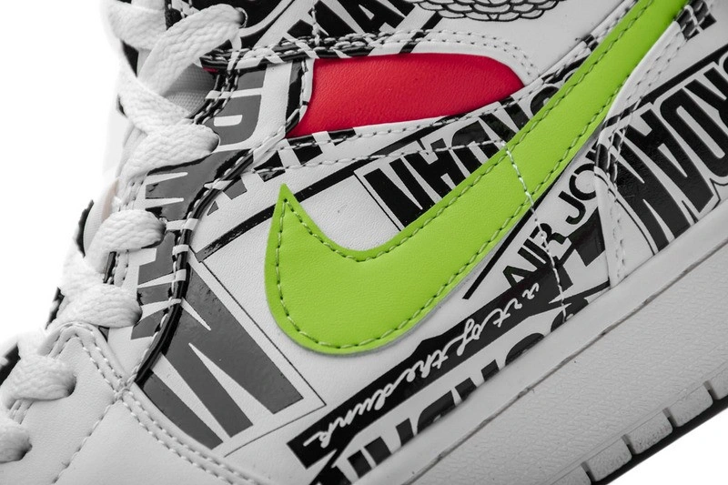 air Jordan 1 Mid All-Over Logos 554724-119