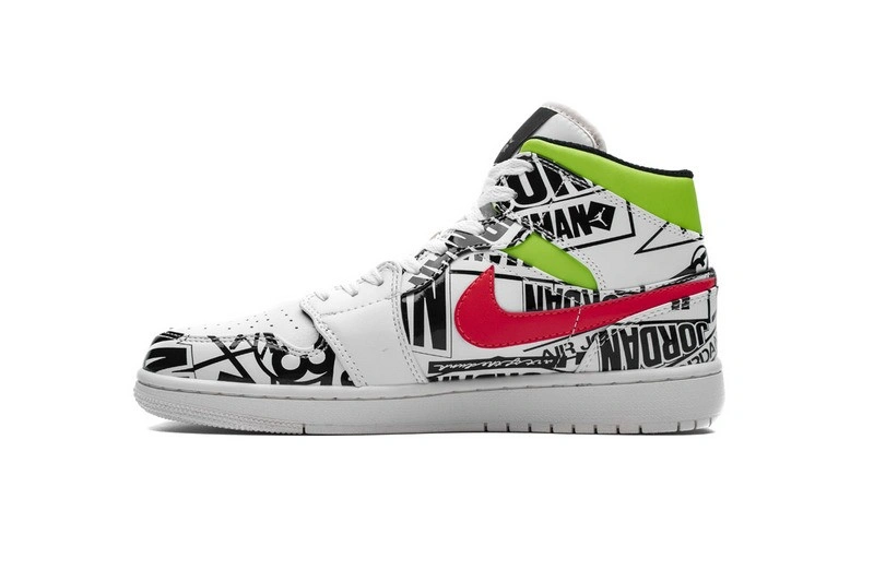 air Jordan 1 Mid All-Over Logos 554724-119