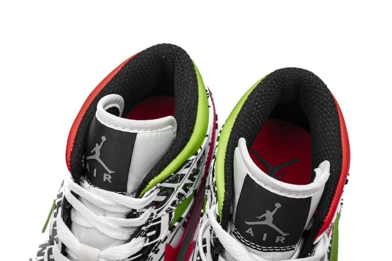 air Jordan 1 Mid All-Over Logos 554724-119