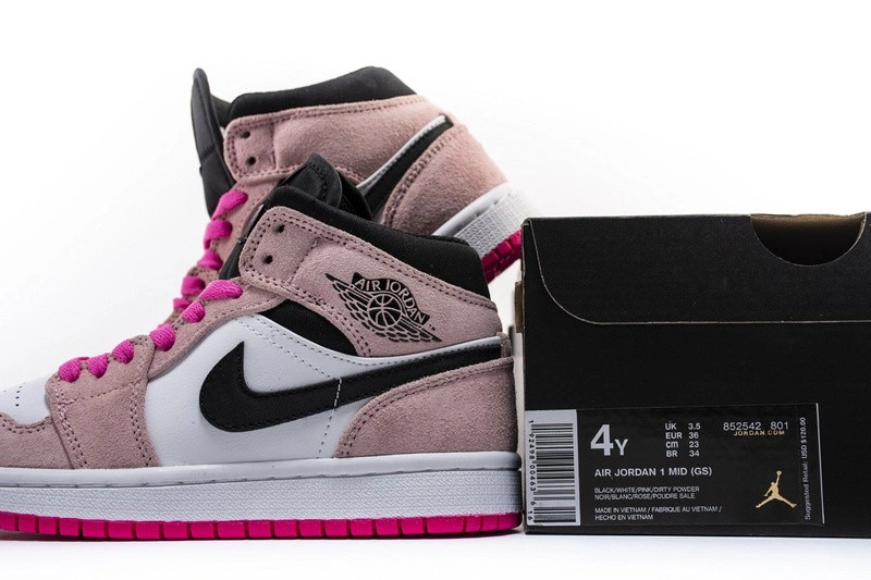 air Jordan 1 Mid Crimson Tint  852542-801