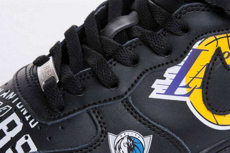 nike Air Force 1 Mid  NBA Black  AQ8017-001
