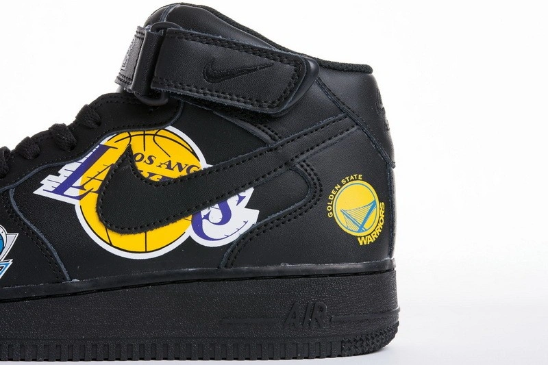 nike Air Force 1 Mid  NBA Black  AQ8017-001