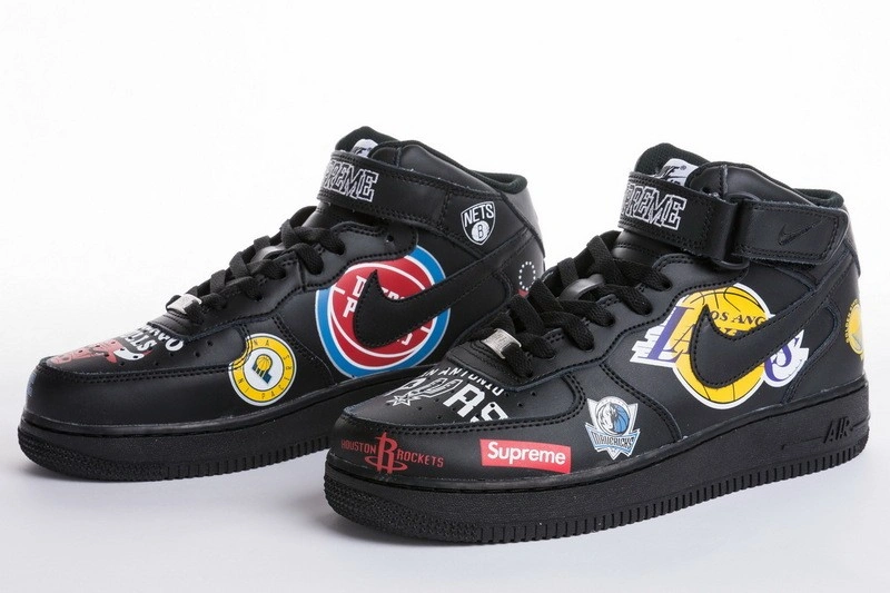 nike Air Force 1 Mid  NBA Black  AQ8017-001