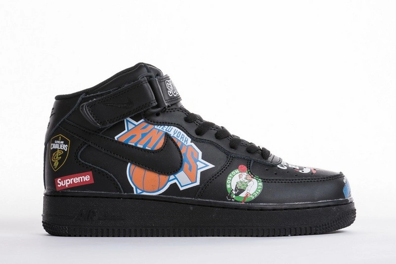 nike Air Force 1 Mid  NBA Black  AQ8017-001