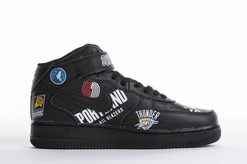 nike Air Force 1 Mid  NBA Black  AQ8017-001