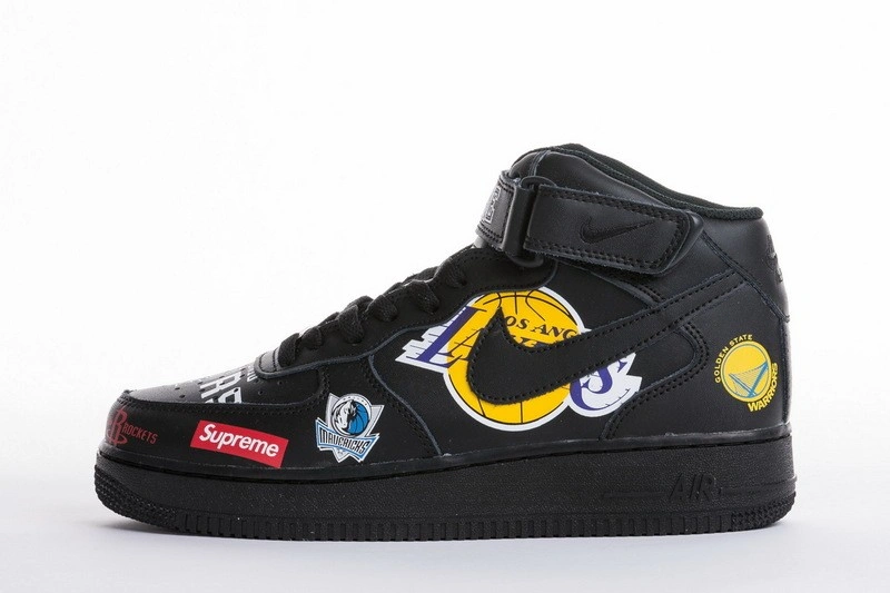 nike Air Force 1 Mid  NBA Black  AQ8017-001