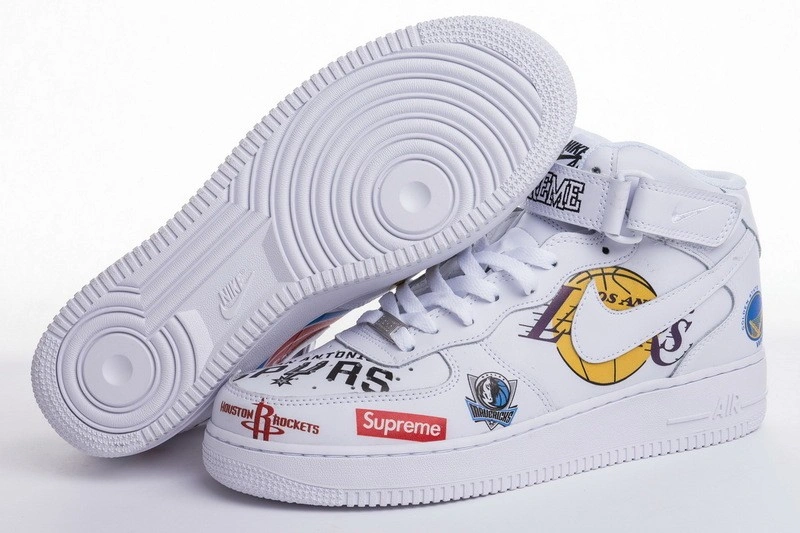 nike Air Force 1 Mid  NBA White  AQ8017-100