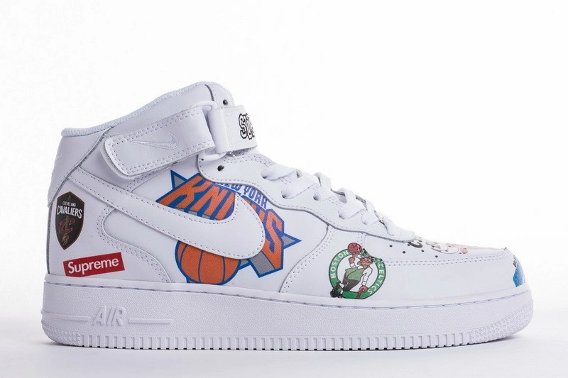 nike Air Force 1 Mid  NBA White  AQ8017-100
