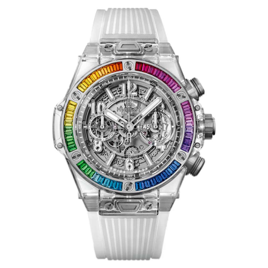 H Big Bang Unico “Rainbow” Sapphire Case 411.JX.4803.RT.4099 True to Original Copy