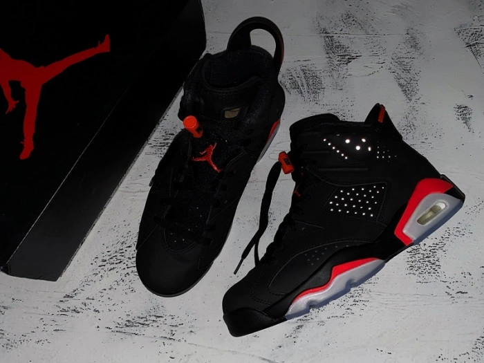 2019 AIR JORDAN 6 RETRO BLACK INFRARED OG 384664-060