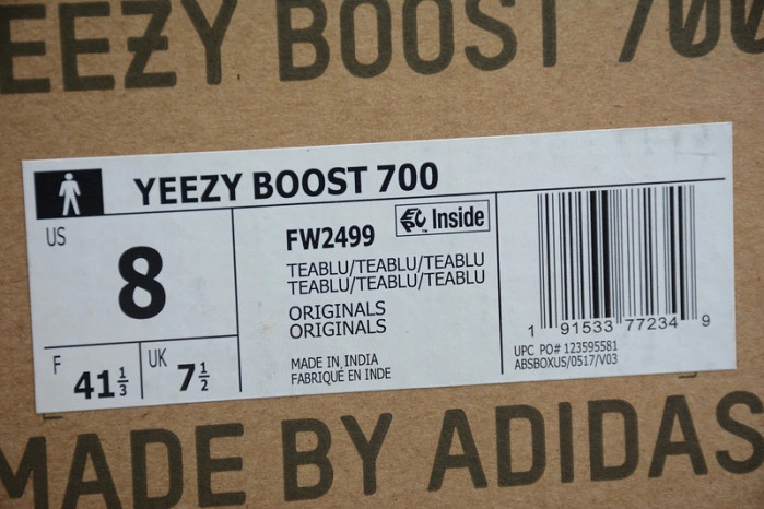 ADIDAS YEEZY BOOST 700 “TEAL BLUE” FW2499
