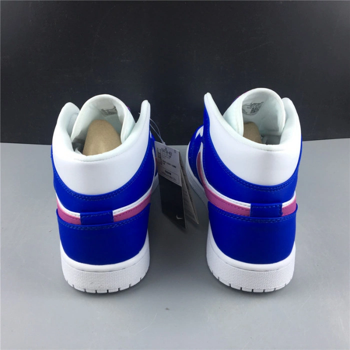 AIR JORDAN 1 MID HYPER ROYAL HYPER VIOLET-WHITE 554724-451