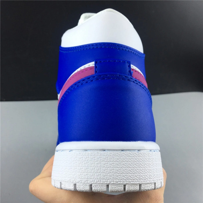 AIR JORDAN 1 MID HYPER ROYAL HYPER VIOLET-WHITE 554724-451