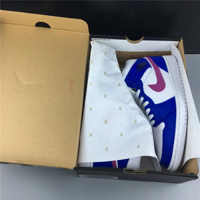 AIR JORDAN 1 MID HYPER ROYAL HYPER VIOLET-WHITE 554724-451