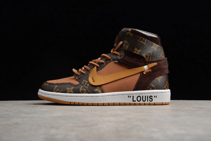 AIR JORDAN 1 O-W -LouiV AQ0818-158 (WITH CASE)