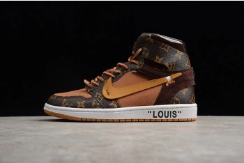 AIR JORDAN 1 O-W -LouiV AQ0818-158 (WITH CASE)
