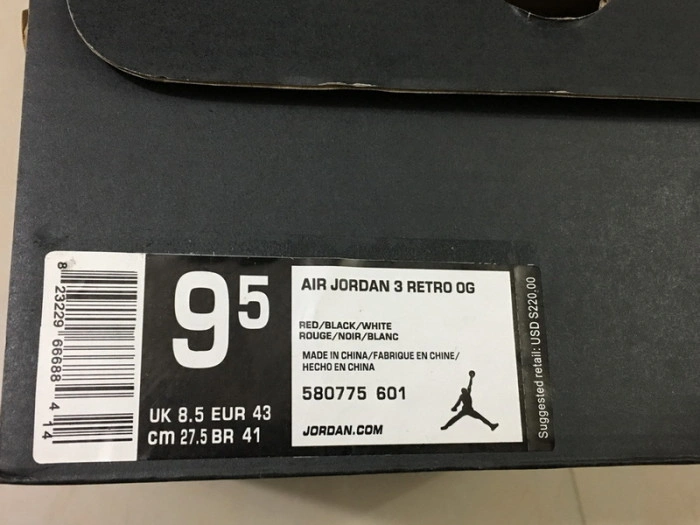 AIR JORDAN 3 RETRO 88 580775-601