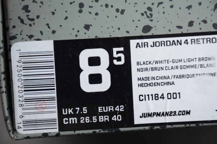 AIR JORDAN 4 RETRO BLACK LASER CI1184-001