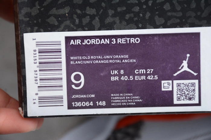 AIR Jordan 3 Retro Knicks 136064-148